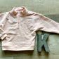 Veiled Pink Bows Half Zip Sweatshirt