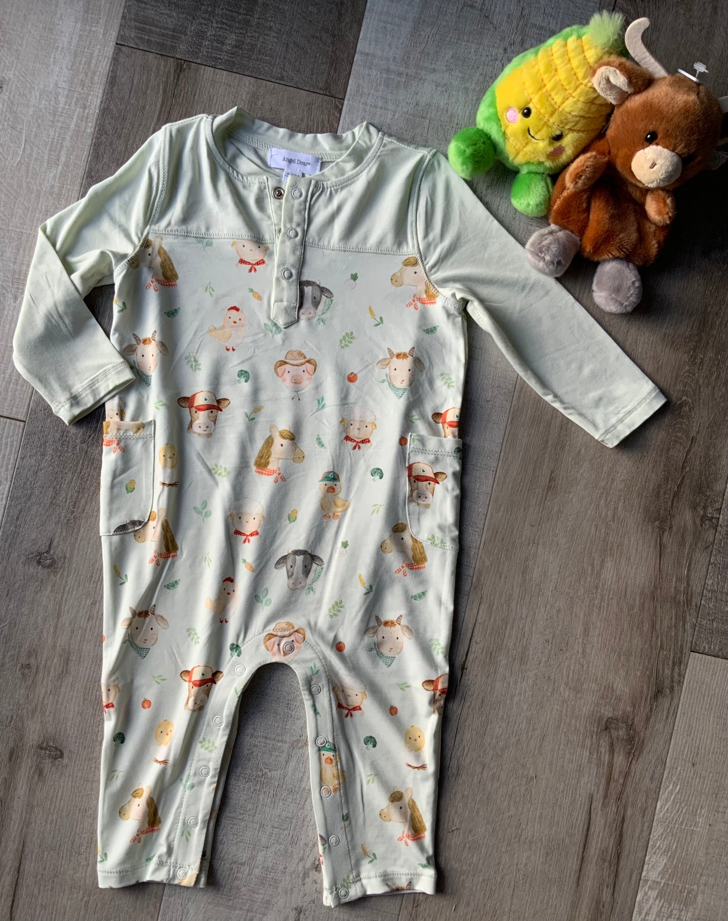 Farm Faces Romper