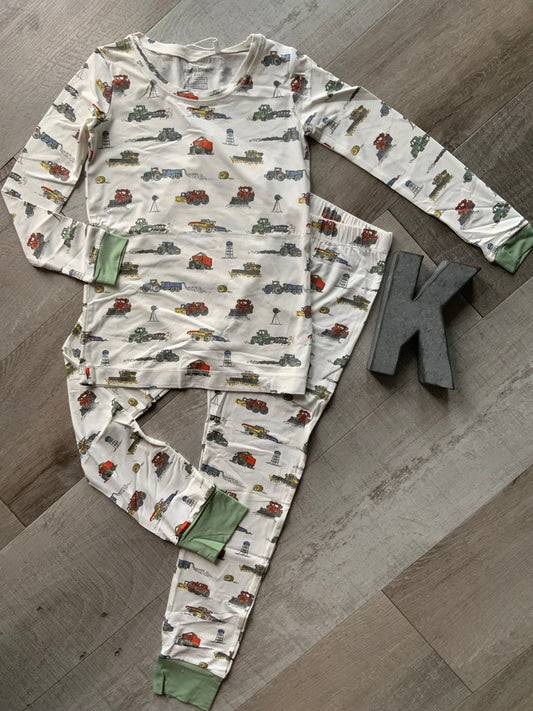 Farm Machines Long Sleeve Pjs