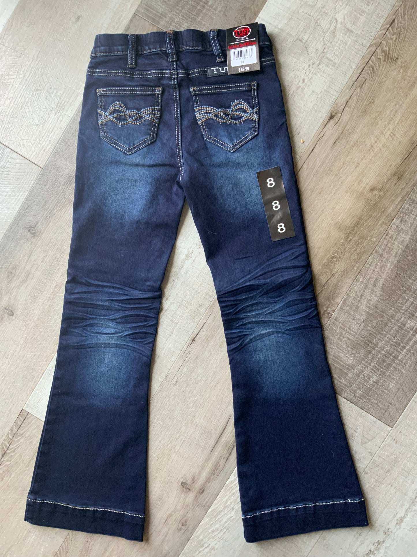 Girls Pull On Dark Trousers