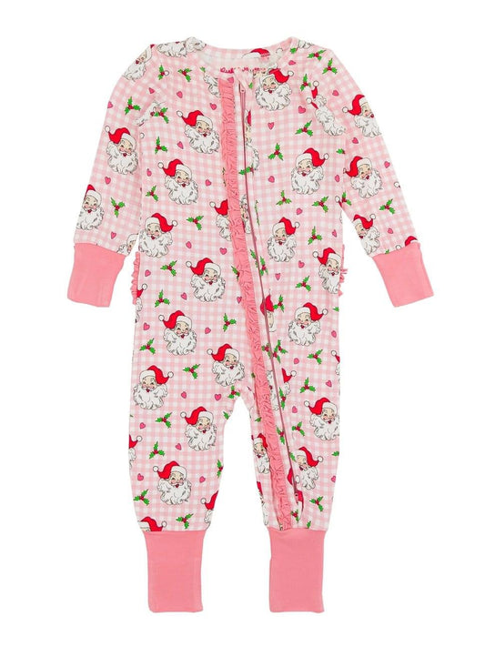 Dear Santa Pink Ruffle Sleeper