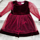 Burgundy Velvet Dress