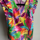 Tropical Ruffle Sleeve Top
