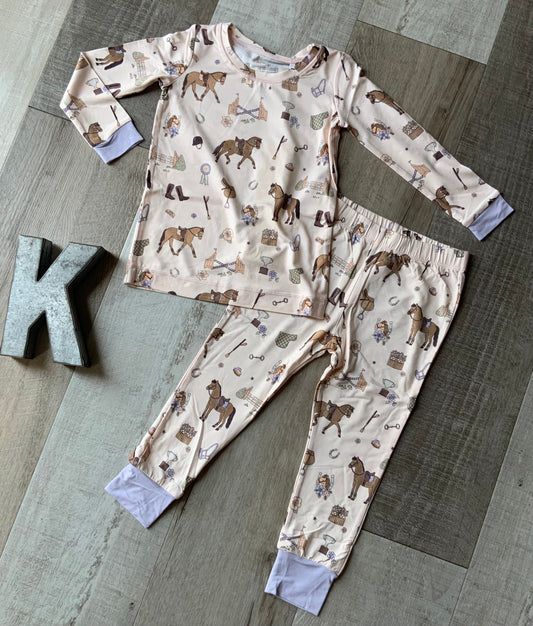 Little Equestrian LS Pjs
