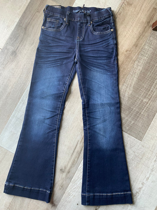 Girls Pull On Dark Trousers