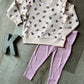Violetta Floral Ruffle Sweatshirt Outfit