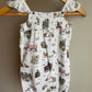 Organic Cotton Smocked Farm Romper