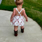 Floral Boot Cross Romper