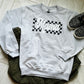 Retro Checkered Mama Ash Sweatshirt