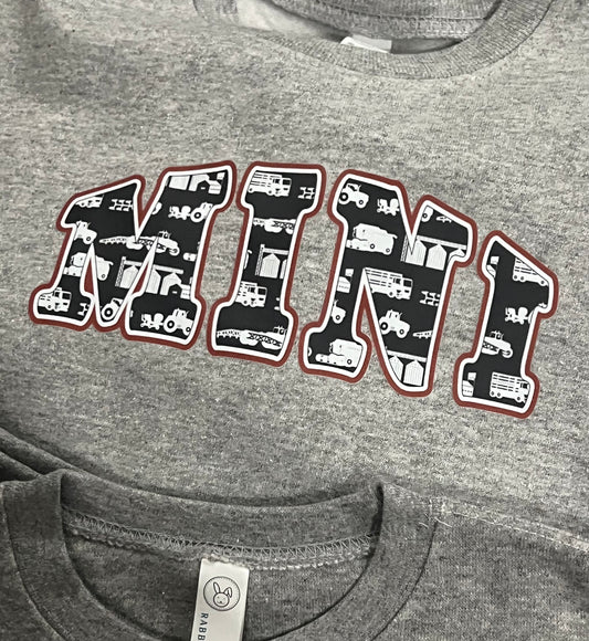 Mini Tractor Gray Sweatshirt