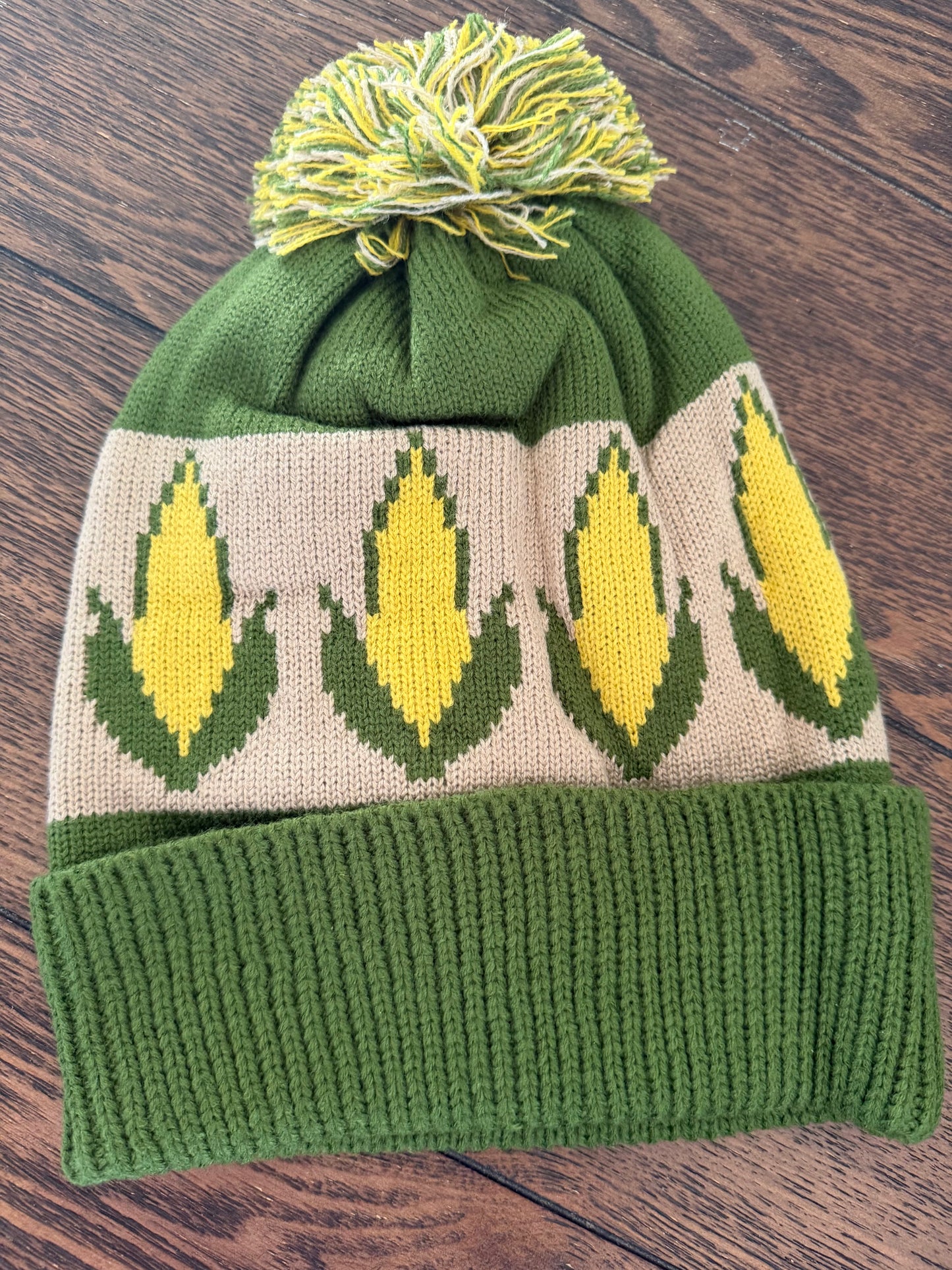 Corn Pom Beanie