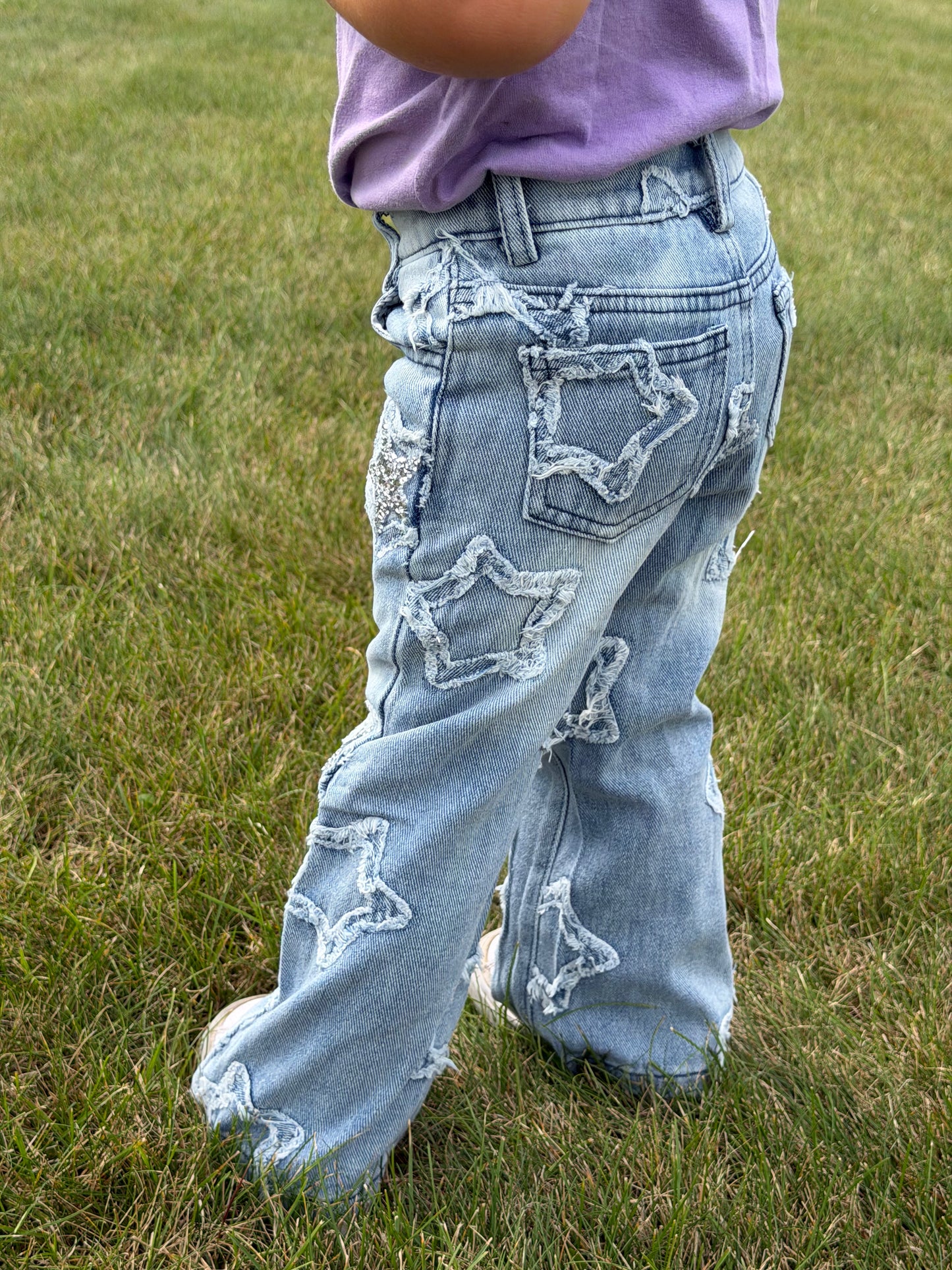 Wide Leg Star Jeans
