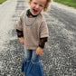 Taupe Weaved Sweater