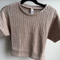 Taupe Weaved Sweater