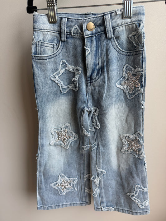 Wide Leg Star Jeans