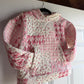 Pink Quilted Hoodie