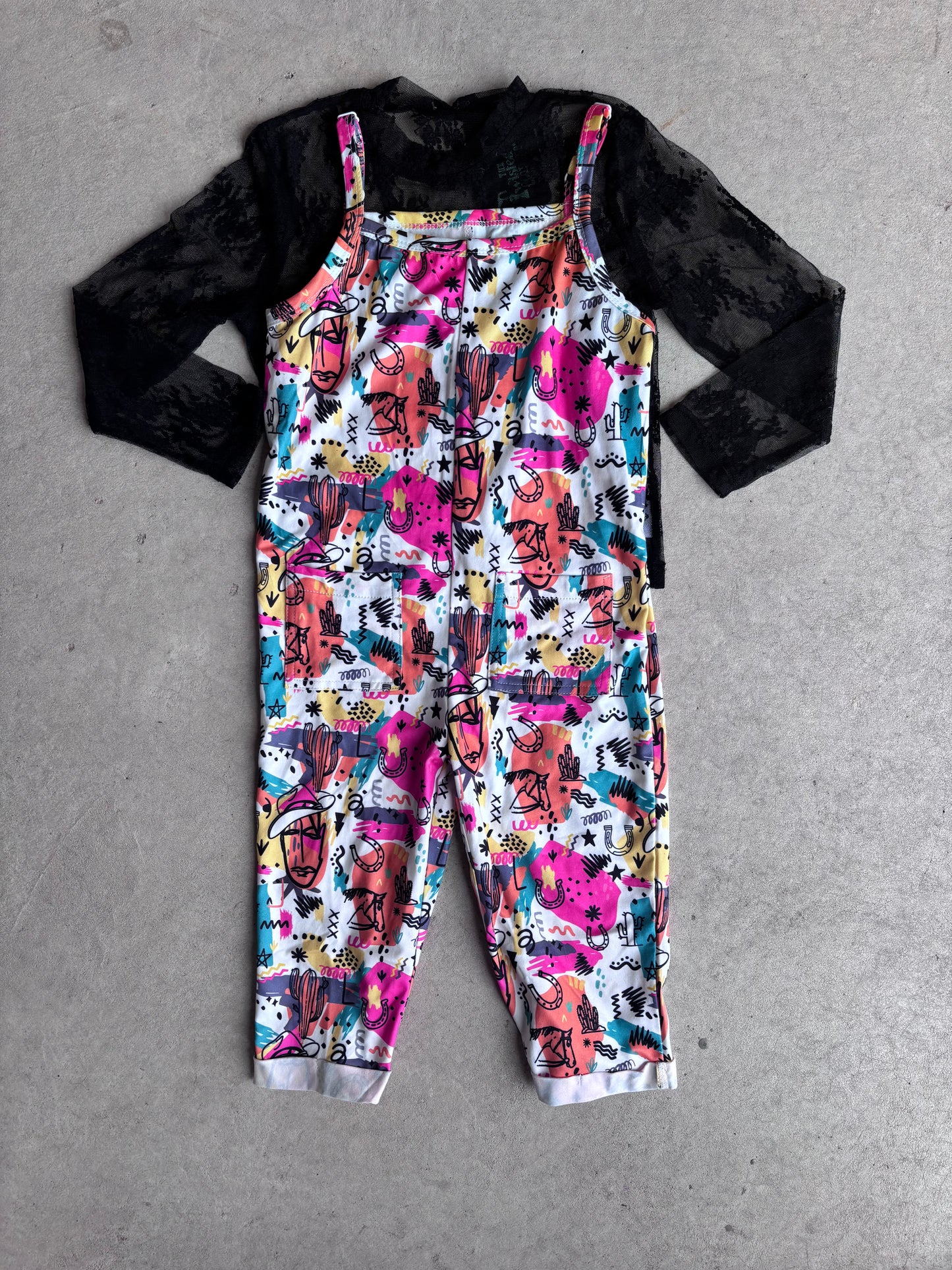 80’s Western Sleeveless Romper