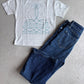 Oatmeal Boot Stitch Tee