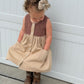 Western Oatmeal Pearl Snap Dress