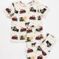 Red Tractor Farm Kid Pjs