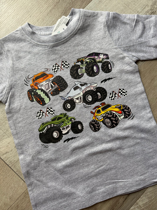 Monster Truck Check Tee