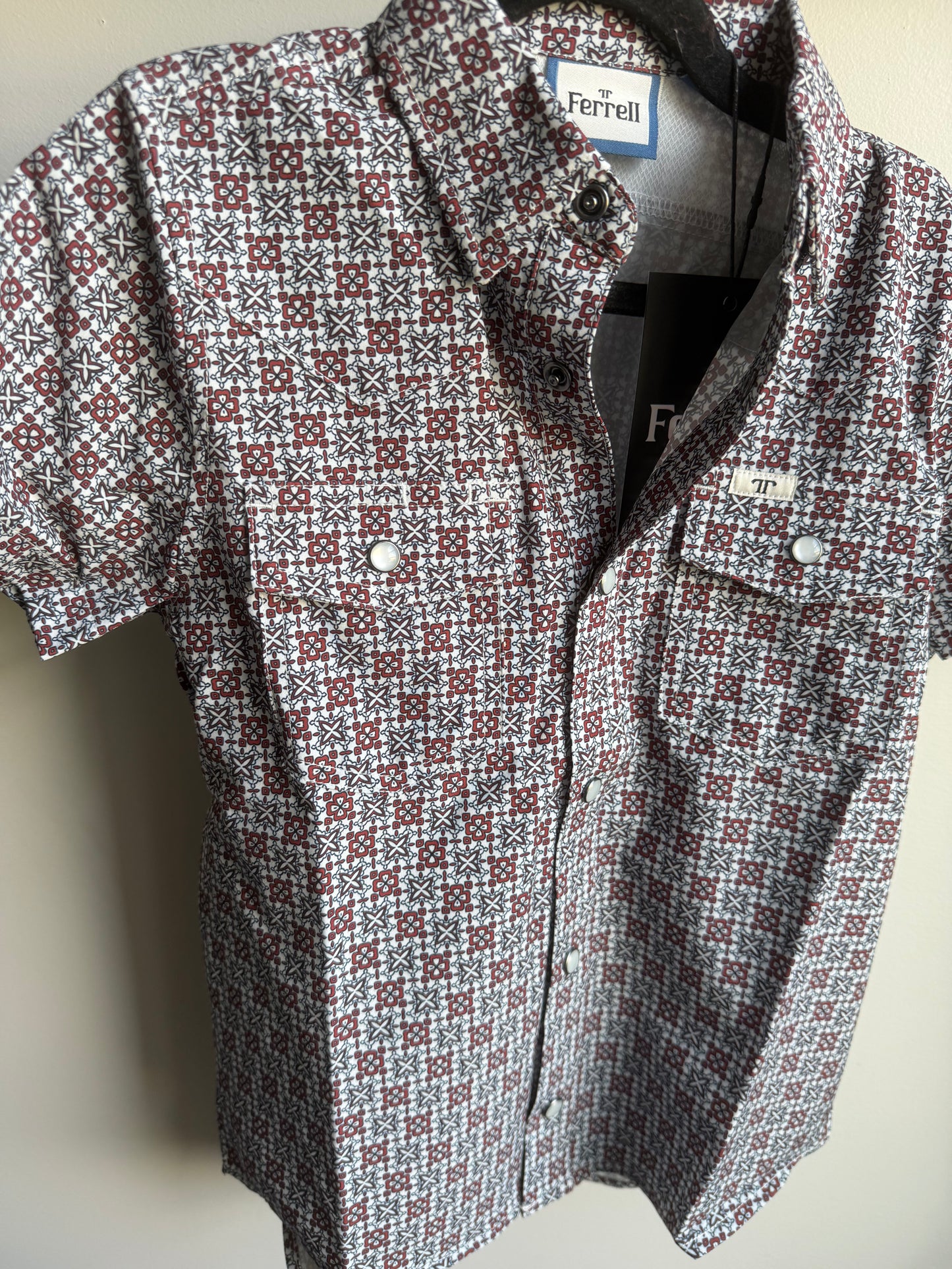The Colton RED Pearl Snap