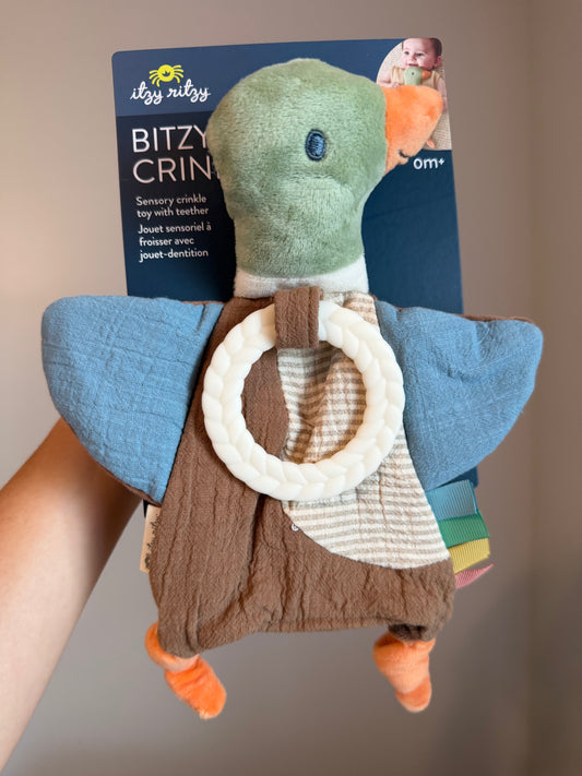 Mallard Bitzy Crinkle Toy