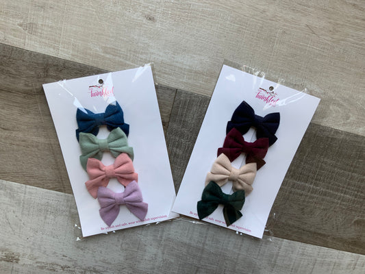 Felt Bow Clip Set