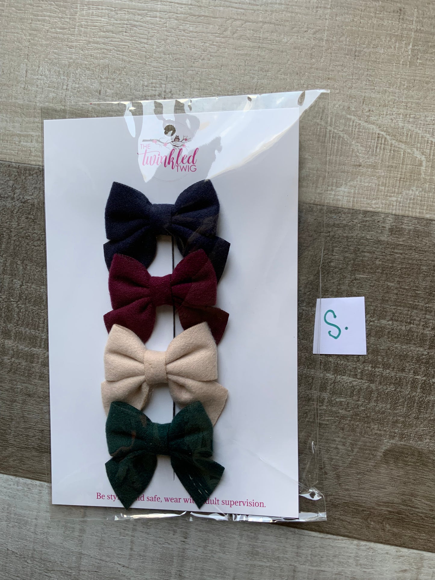 Felt Bow Clip Set