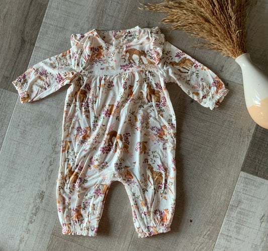 Pretty Woodland Ruffle Romper