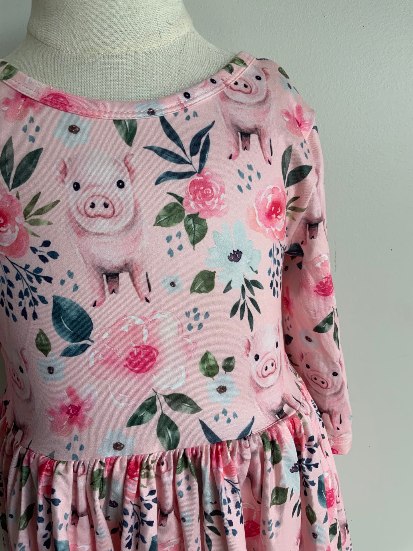 This Little Piggy Twirl Dress & Bodysuit