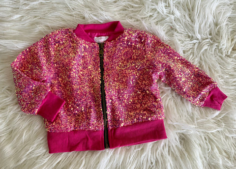 Hot Pink Sequence Jacket