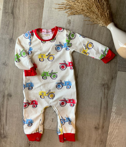 Waffle Tractor Romper