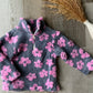 Gray & Lilac Floral Sherpa