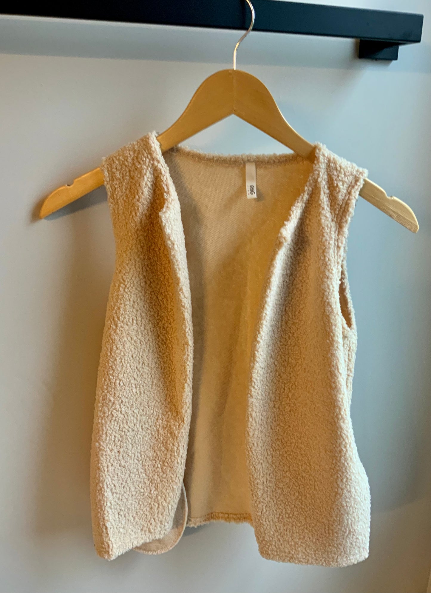 Taupe Poodle Vest