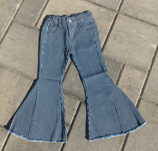 Blue Stripe Flares