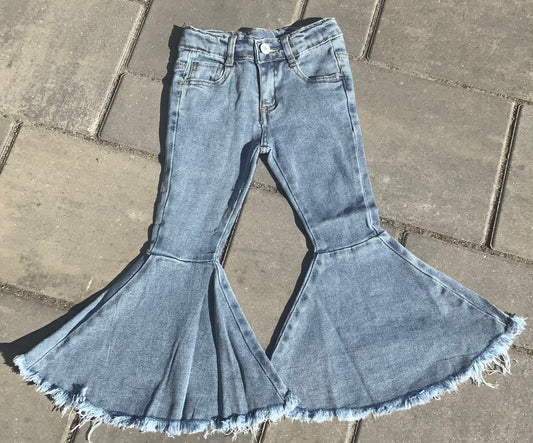 Light Denim Flares