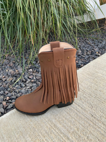 Brown Tassle Boots