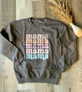 Charcoal Mama Pastel Sweatshirt