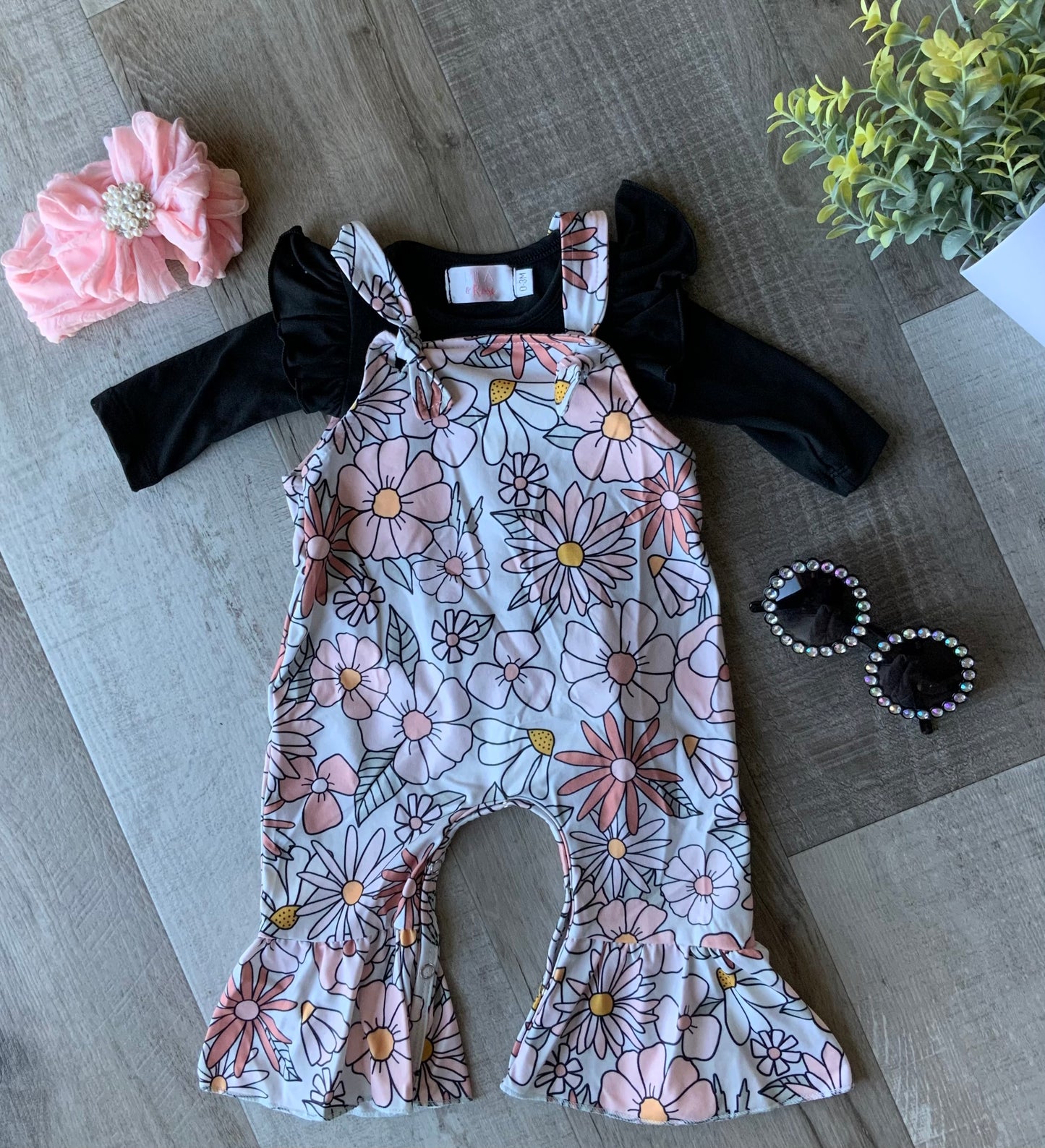 Spring in Florals Overalls