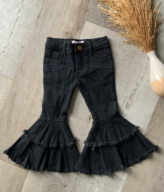 Black Double Bell Denim