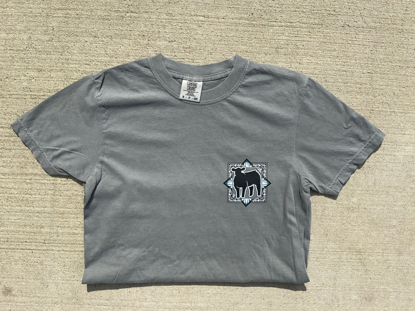 Gray Show Cow GTown Tee