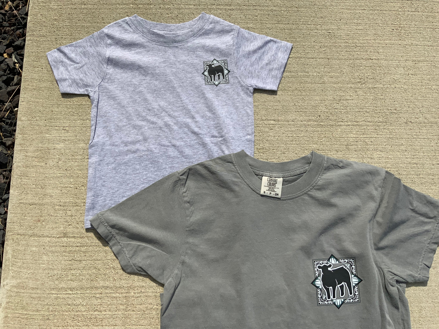 Gray Show Cow GTown Tee