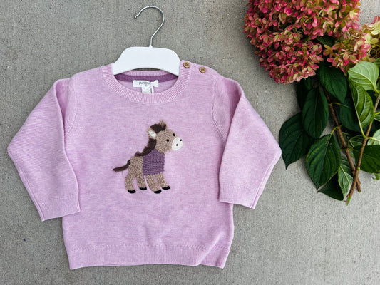 Organic Primrose 3D Horse Sweater
