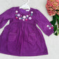 Purple Corduroy Strawberry Dress