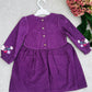 Purple Corduroy Strawberry Dress