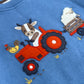 Blue Applique Tractor Sweatshirt