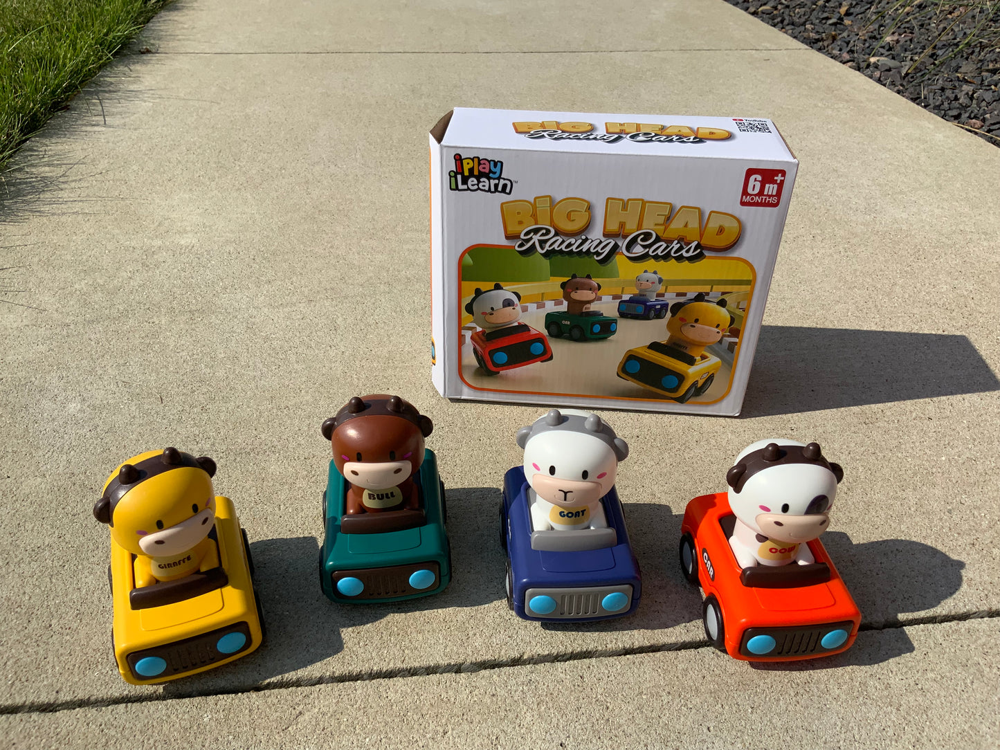 Press & Go Animal Racing Cars