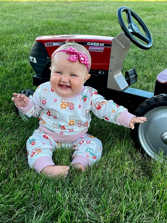 Floral Tractor Jogger Set