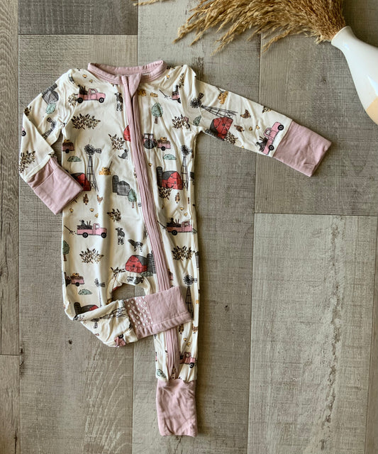 Pink Farmer 2 Way Zipper Sleeper